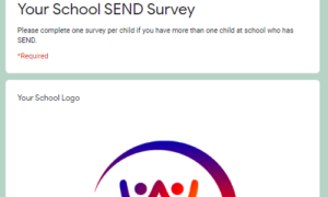 School Online SEND Home Learning Questionnaire - Fully Editable