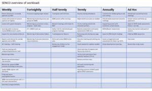 SENCO Overview Of Workload (editable)